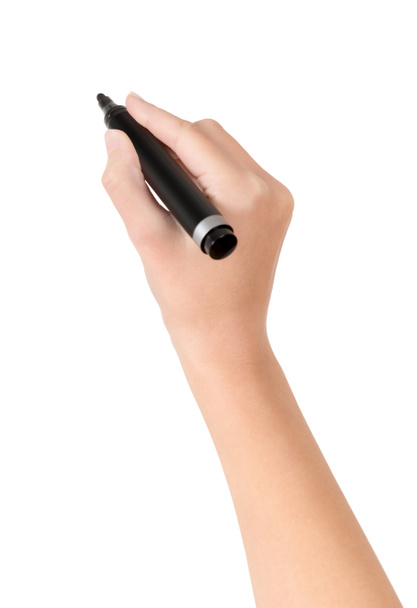 Mão com desenho marcador isolado
 - Foto, Imagem