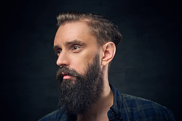 Uzun saçlı sakallı adam - Fotoğraf, Görsel