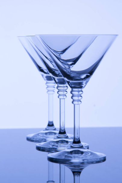 martini glasses closeup - 写真・画像