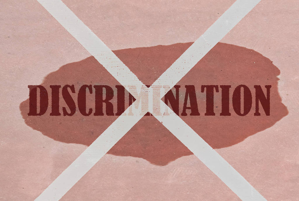 Single word Discrimination - Photo, Image