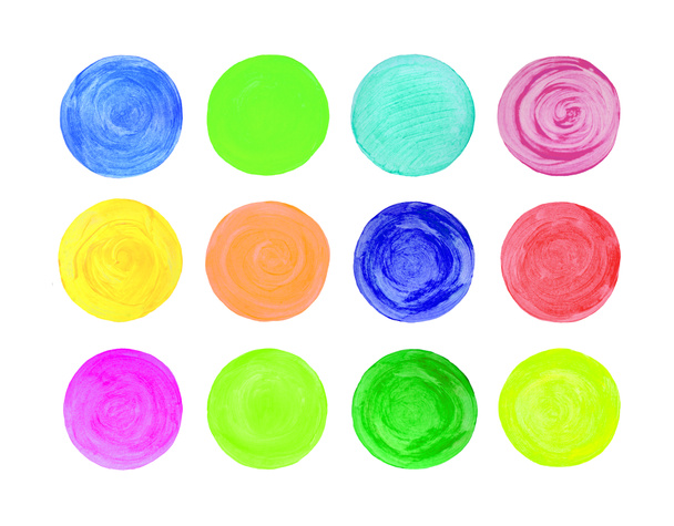 Набор акварельных кругов
 - Фото, изображение