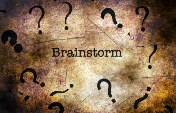 Brainstorm text grunge concept - Photo, Image