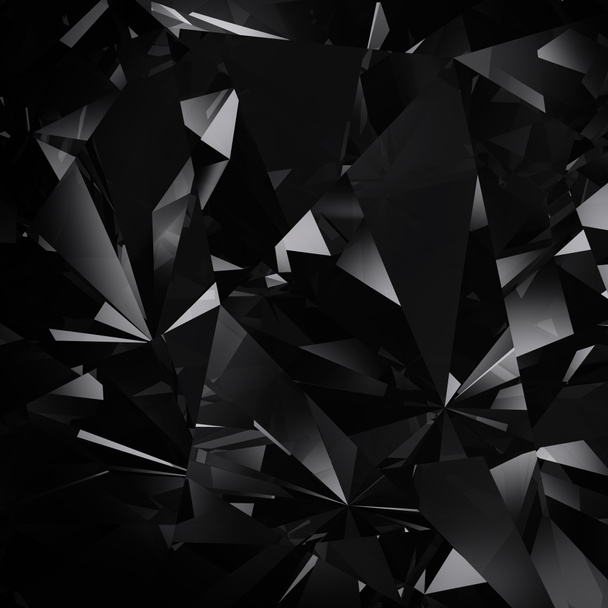 Black diamond facet background - Photo, Image