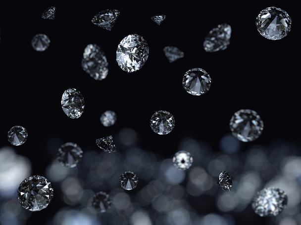 Falling diamonds - Foto, afbeelding
