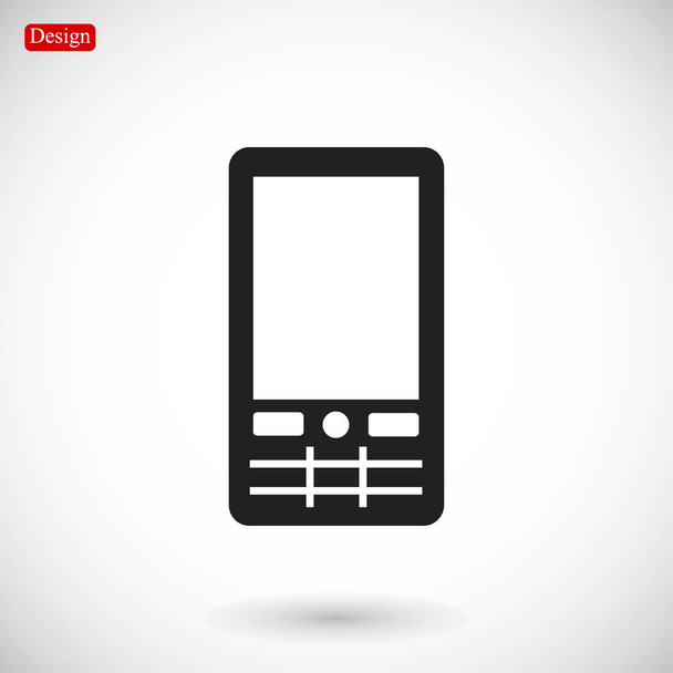Mobile phone simple icon - Вектор, зображення