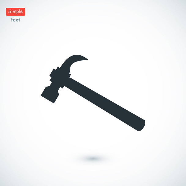 hammer tool icon - Vektor, kép