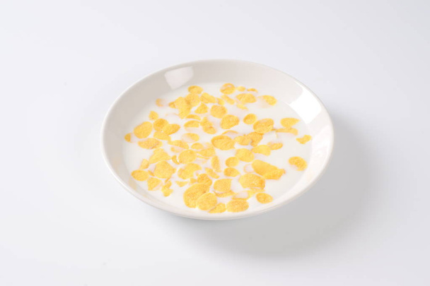 corn flakes with milk - Photo, Image