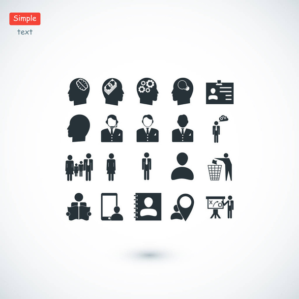 Set of Business icons  - Vetor, Imagem
