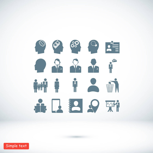 Set of Business icons  - Vector, afbeelding