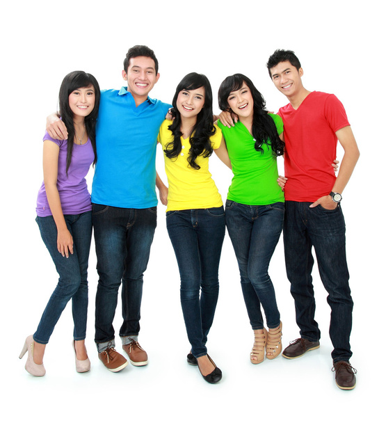 group of five teenager - Fotó, kép