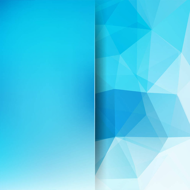 Abstract background consisting of blue, white triangles. Geometric design for business presentations or web template banner flyer. Vector illustration - Vector, Image