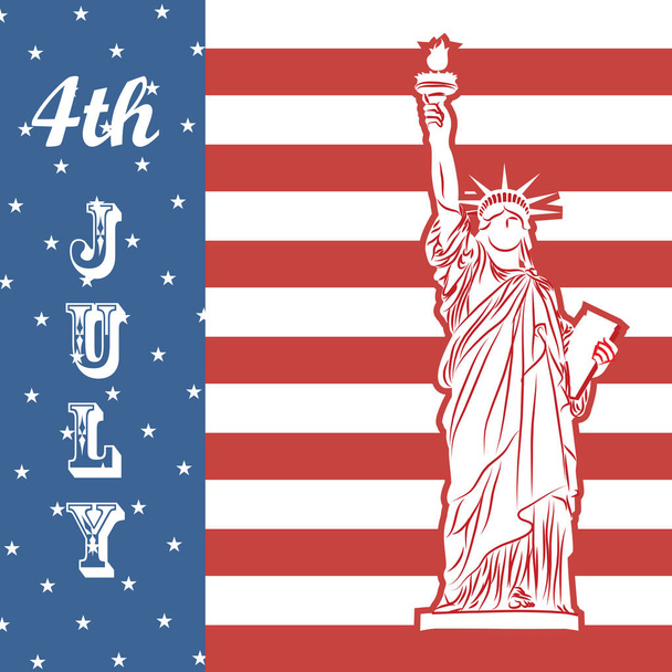 4th of July Abstract - Vector, Image