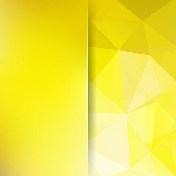 Abstract yellow mosaic background. Blur background. Triangle geometric background. Design elements. Vector illustration - Vector, Image