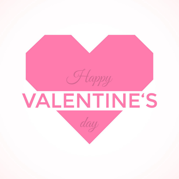 Valentine greetings card - Vector, imagen
