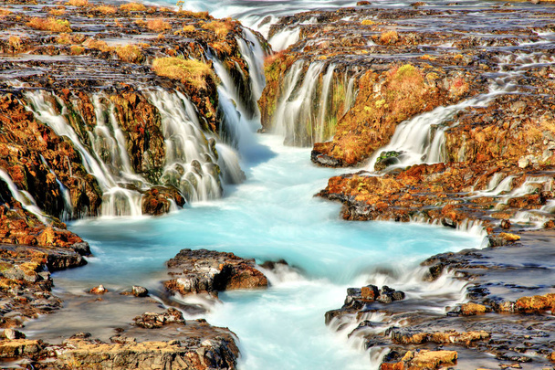 Bruarfoss Waterfall in Iceland - Photo, Image