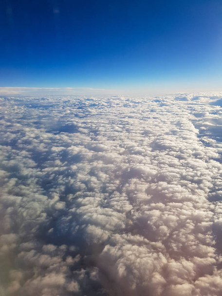 Sky from the airplane, beautiful background - Fotoğraf, Görsel