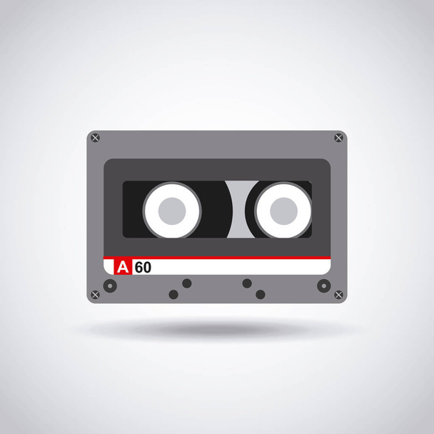 Musikkassetten-Ikone - Vektor, Bild