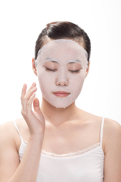 maquiagem facial de mulher bonita asiática
 - Foto, Imagem