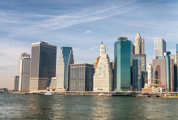 米国マンハッタン、ニューヨーク市の高層ビル - 写真・画像