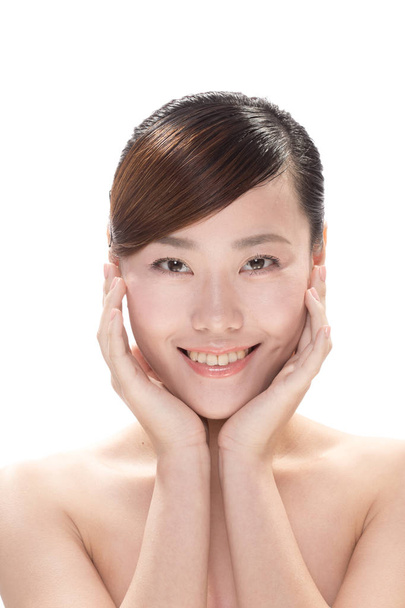 twarzy makijaż asian Kobieta Piękny - Zdjęcie, obraz