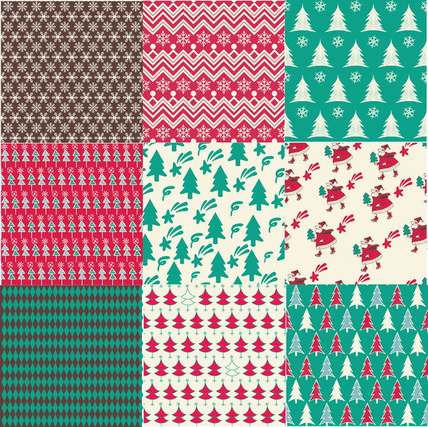 Collection of Christmas designs - Vector, Imagen
