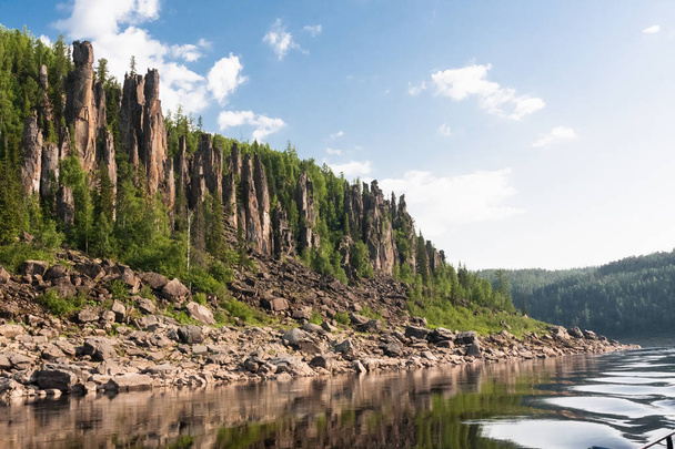 Big river of Krasnoyarsk territory. Siberia, Russia - Photo, image