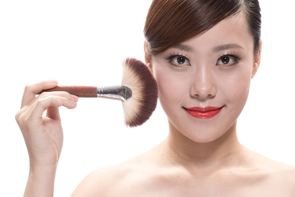 maquiagem facial de mulher bonita asiática
 - Foto, Imagem