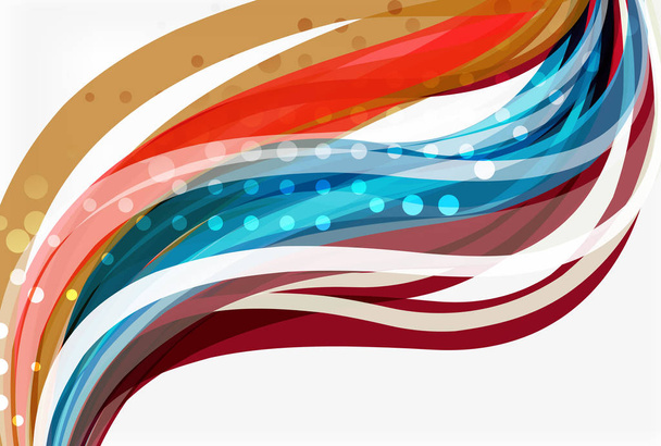 Colorful wave stripes and lines - Vetor, Imagem