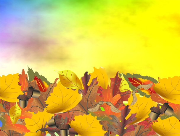 Осенняя композиция
 - Вектор,изображение