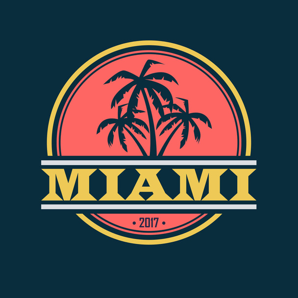 Miami 2017 label - Vector, Image