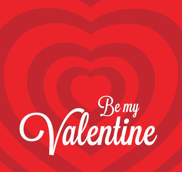 Valentines Day greeting card - Vector, afbeelding