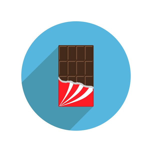 Barra redonda de chocolate
 - Vector, Imagen