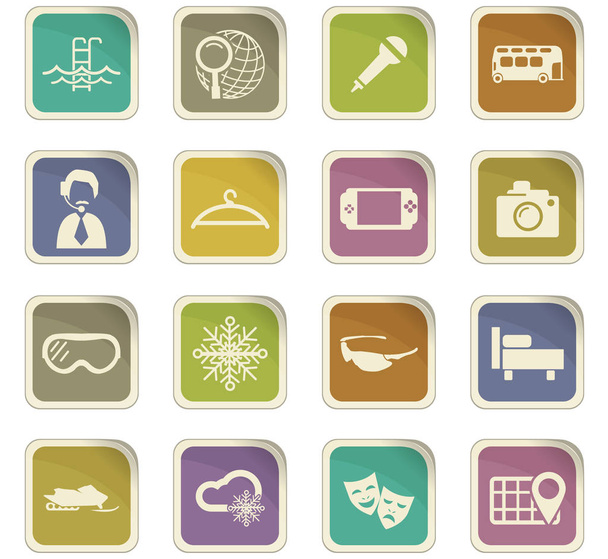 Travel icons set - Vecteur, image