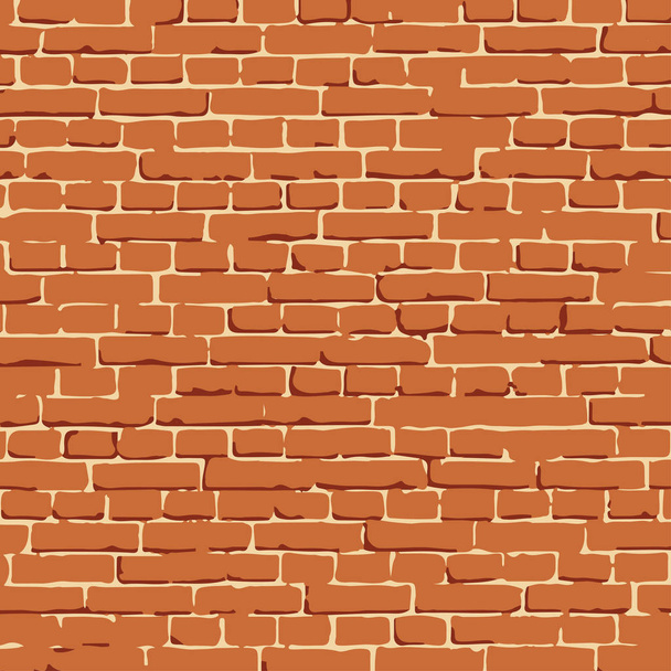 vector brick wall texture illustration, brickwall pattern - Vector, Image