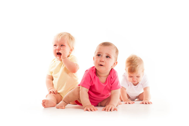 Childrens grief of the three babies - Φωτογραφία, εικόνα