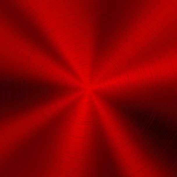 Piros technológia fém háttér - Vektor, kép
