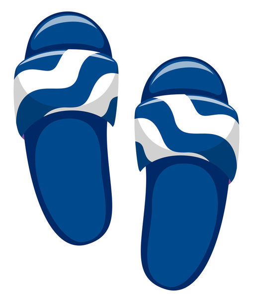 Mavi sandal çifti - Vektör, Görsel