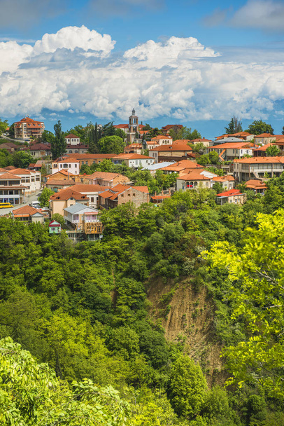 small town Signagi, região de Kakheti, Geórgia
 - Foto, Imagem