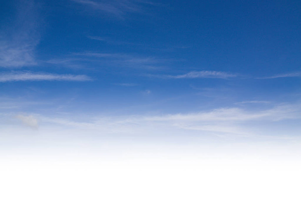 blue sky background with tiny clouds - Foto, Imagem