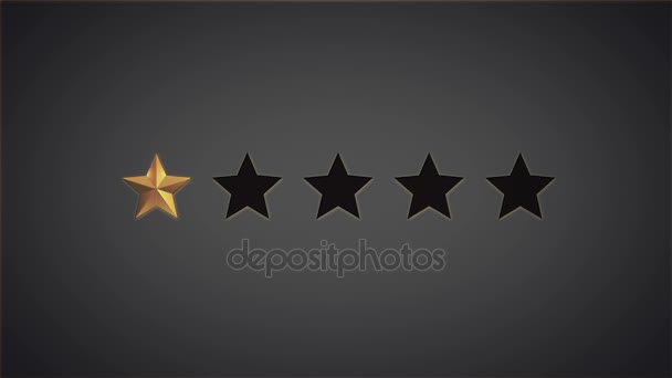 Rating stars buttons - Footage, Video