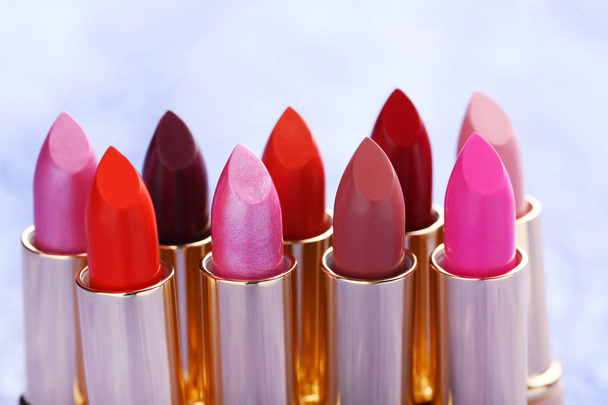 Composition of Colorful lipsticks - 写真・画像