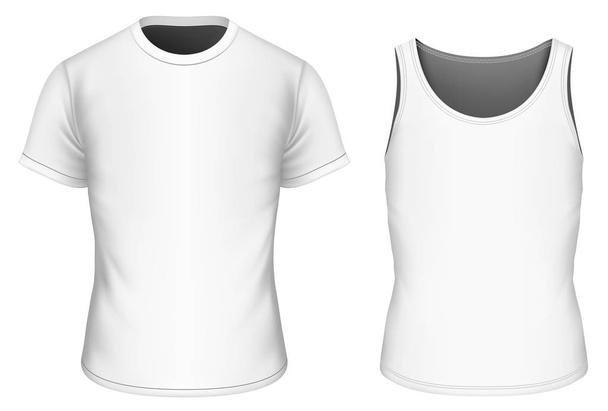 T-shirt and singlet vector illustration - Vector, Image