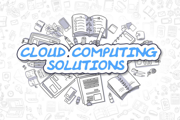 Cloud Computing Solutions - Business Concept. - Photo, Image