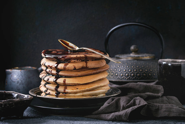 Ombre chocolate pancakes - Foto, Bild