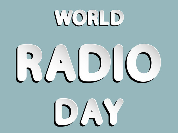 Día mundial de la radio
 - Vector, imagen