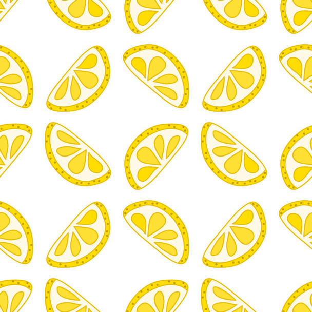 pattern with sliced citrus - Vector, Image