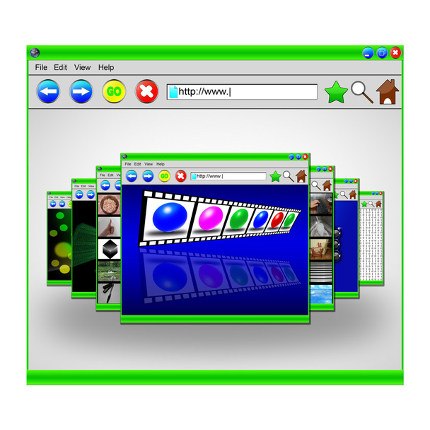 Websites and windows - Foto, Bild
