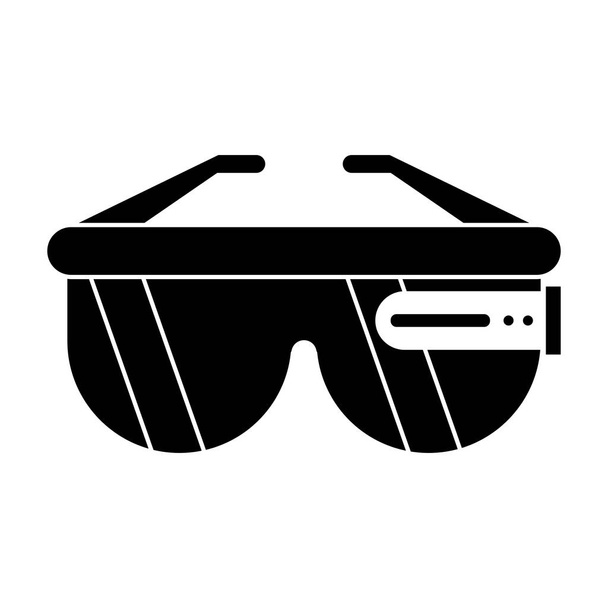 vr óculos pictograma tecnologia inteligente
 - Vetor, Imagem