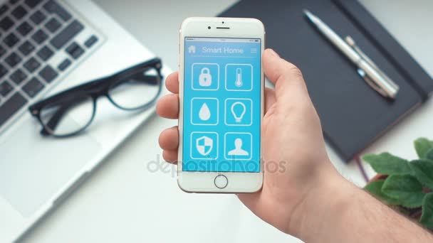 スマート フォンでスマート ホーム アプリの家のセキュリティをオフに - 映像、動画