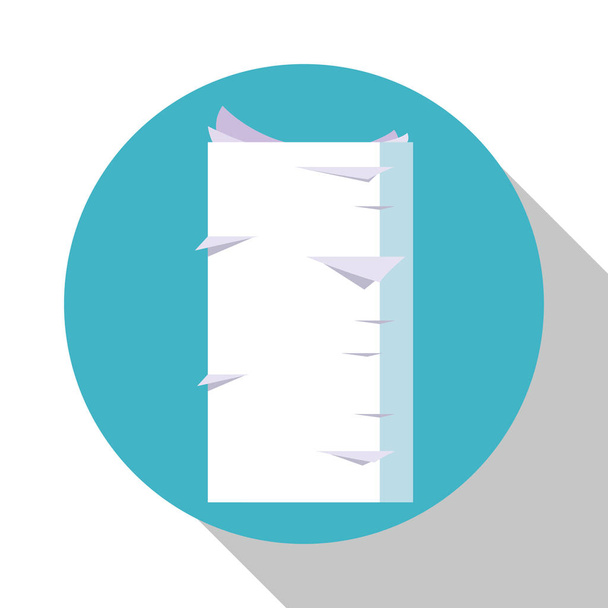 stapel document papier office schaduw - Vector, afbeelding
